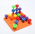 wholesale kid family theme building blocks plastic peg Board Set Toy