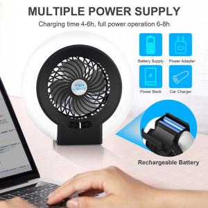 2 in 1 Multi function Usb Led Camping Fan Tent Lantern Portable Camping Fan With Led Light