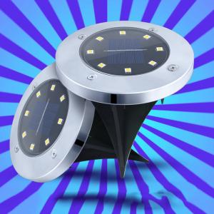 8 LED Inground lamp RGB Adjustable Led Garden solar underground light Outdoor solar buried lamp for Home Yard
