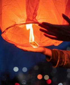 Chinese lanterns flying paper lanterns wishing lanterns for birthday wedding new year