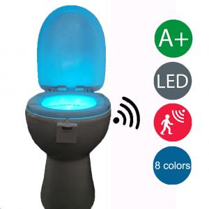 Smart Motion Sensor Toilet Seat Night Light 8 Colors Waterproof Backlight For Toilet Bowl LED Luminaria Lamp WC Toilet Light